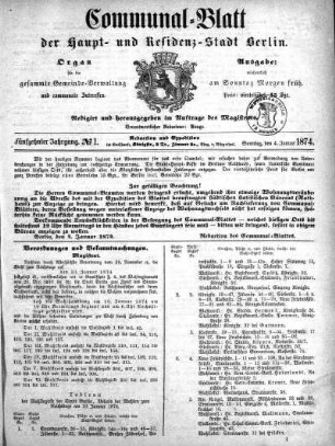 1874,1: No. 1, 4. Januar 1874