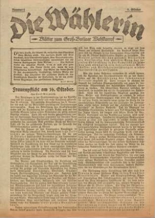 Die Wählerin