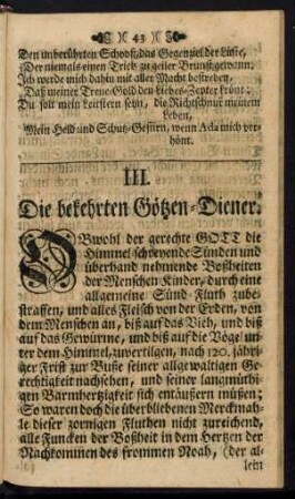 III. Die bekehrten Götzen-Diener.
