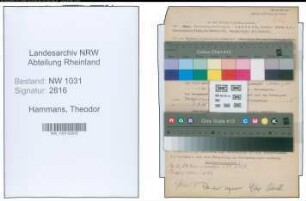 Entnazifizierung Theodor Hammans , geb. 00.00.0000 (Lehrer)