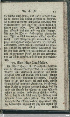 79. Der listige Quacksalber