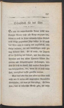 Schutzschrift für das Alter
