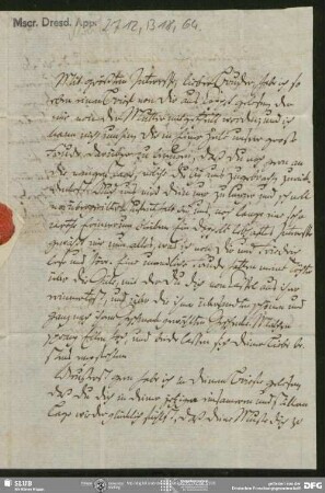 Eigenh. Brief von Karl August Moritz Schlegel an August Wilhelm von Schlegel, Göttingen, 13.08.1808