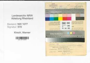 Entnazifizierung Werner Kirsch , geb. 17.05.1920 (Polizist)