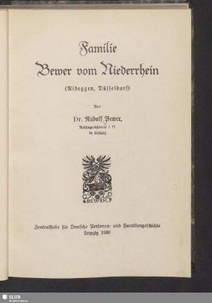 Familie Bewer vom Niederrhein (Nideggen, Düsseldorf)