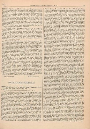 369-372 [Rezension] Thurneysen, Eduard, Die Lehre von der Seelsorge