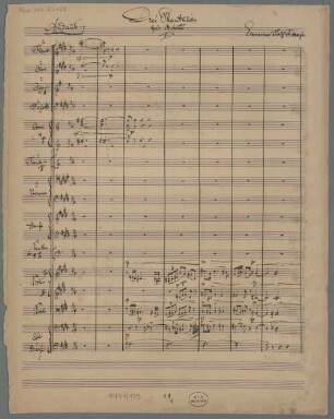 3 Fantasies, orch, Fragments - BSB Mus.ms. 23188 : [caption title:] Drei Phantasien // für Orchester. // Ermanno Wolf-Ferrari.