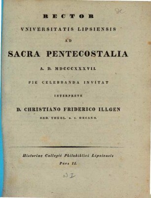 Historiae Collegii Philobiblici Lipsiensis, 2. (1837)