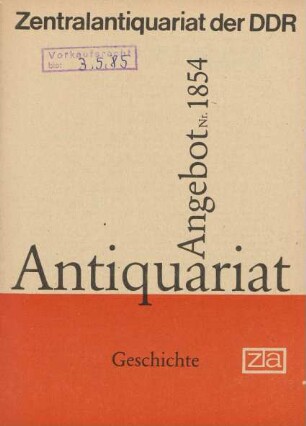 Nr. 1854: Geschichte