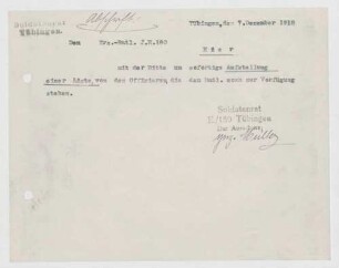 Treueerklärung der diensttuenden Offiziere des Infanterie-Regiments Nr. 180