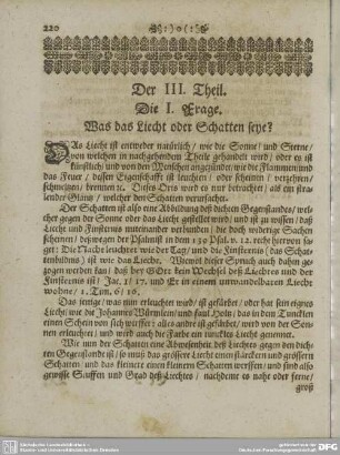 Die I. Frage. - Die XXX. Frage.