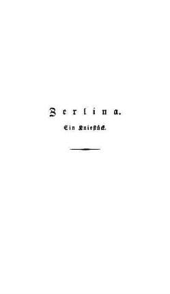 Berlina. Ein Kniestück
