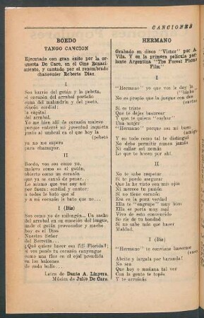 Boedo : Tango canción