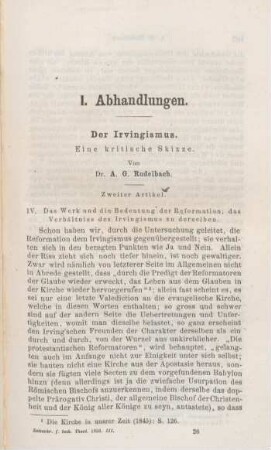 401-441 Der Irvingismus : eine kritische Skizze : zweiter Artikel