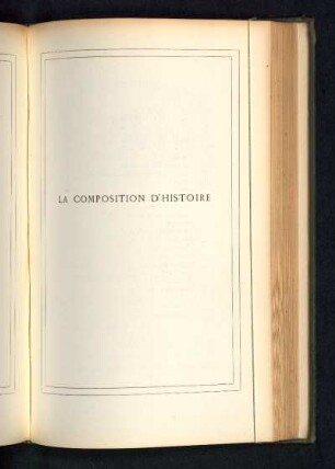 La composition d'histoire