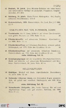Holzskulpturen (Nr. 50-100)
