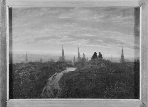 Blick auf Dresden bei Sonnenuntergang