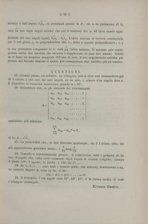 Questioni 45, 46, 47, 48, 49, 50.