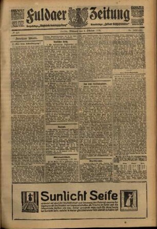 Zweite Ausgabe vom Mittwoch, den 06. Oktober 1909.