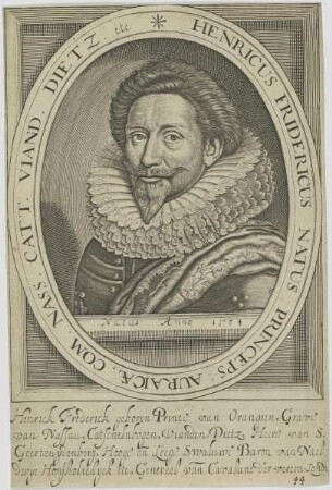 Bildnis des Henricus Fridericus, natus Princeps Auraicae