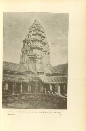 Fig. 49. Tour d'angle et galeries du troisiéme étage d'Angkor Vat