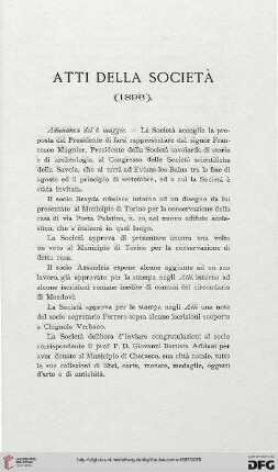Atti della società: (1896)