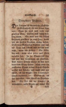 Dreyzehnter Abschnitt. - Sechszehnter Abschnitt.