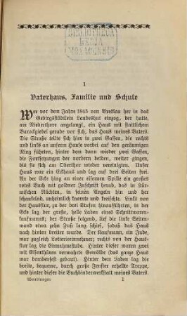 Wandlungen : Lebenserinnerungen, 1