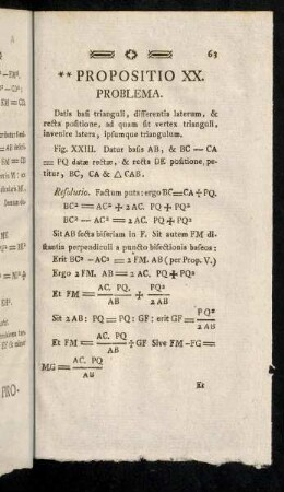 63-73, Propositio XX - XXII