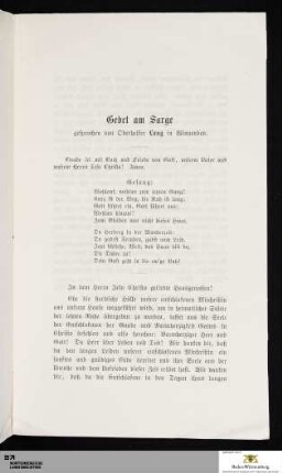 Gebet am Sarge