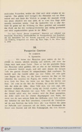 XII. Pomponius Gauricus