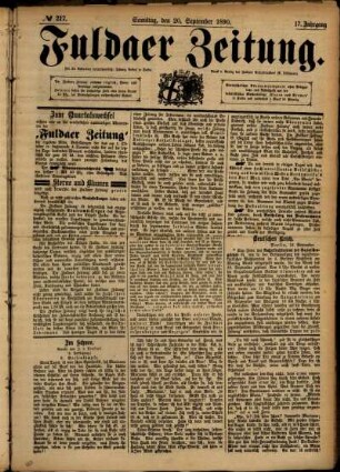 Ausgabe vom Samstag, den 20. September 1890.