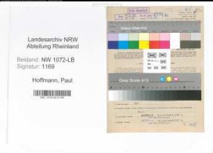 Entnazifizierung Paul Hoffmann , geb. 29.01.1907 (Arbeiter)
