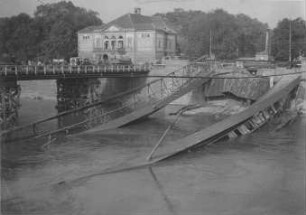 Kriegszerstörte Rosensteinbrücke, Bad Cannstatt