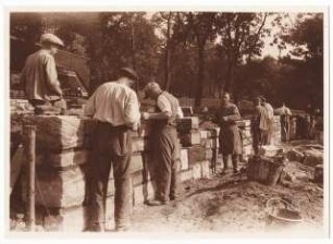 Ausstellungsgarten Jubiläums-Gartenbau-Ausstellung 1926, Dresden: Ansicht Vorbreitung und Aufbau vom Ausstellungsgelände