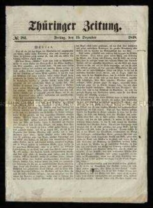 Zeitung für Thüringen. 1848
