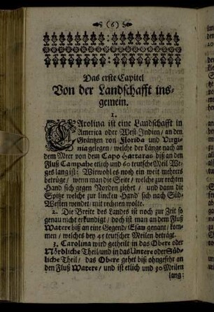 Das erste Capitel Von der Landschafft insgemein.