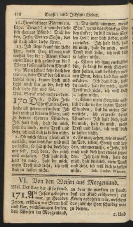 VI. Von den Weisen aus Morgenland.