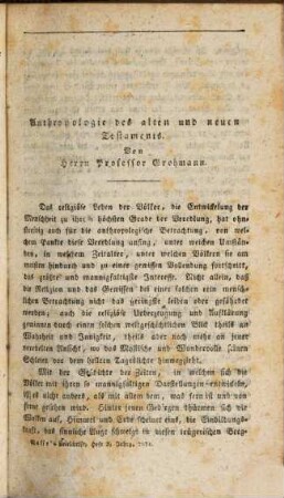 Zeitschrift für die Anthropologie. 1824, [2] = 3. und 4. Vierteljahrsheft