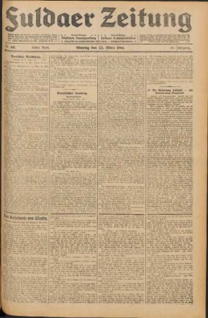 Ausgabe vom Montag, den 23. März 1914.