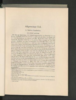 I. Äußere Geschichte.