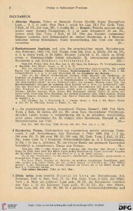 Incunabeln (Nr. 1 - 13)