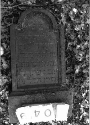 Grabstein 1049 (Detailaufnahme)