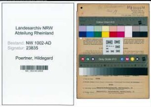 Entnazifizierung Hildegard Poertner, geb. 21.12.1910 (Angest.)