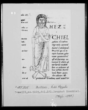 Ms 9109, fol. 151: Prophet Ezechiel