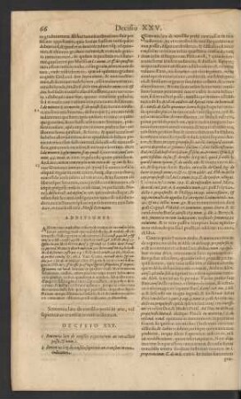 Decisio XXV.