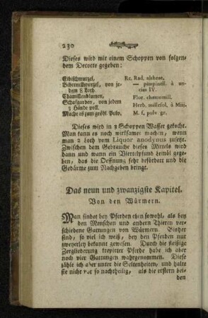 Das neun und zwanzigste Kapitel. Von den Würmern.