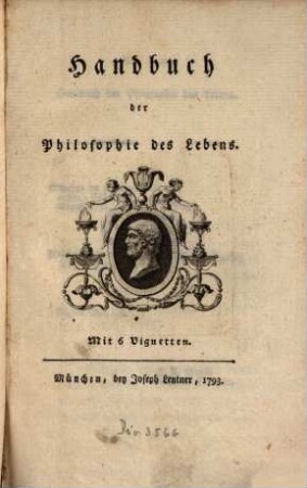 Handbuch der Philosophie des Lebens : Mit 6 Vignetten