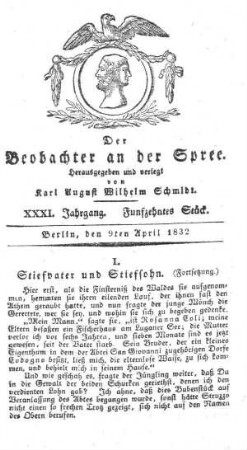 15. Stueck, 9. April 1832