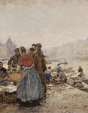 Fischfrauen an der Mole